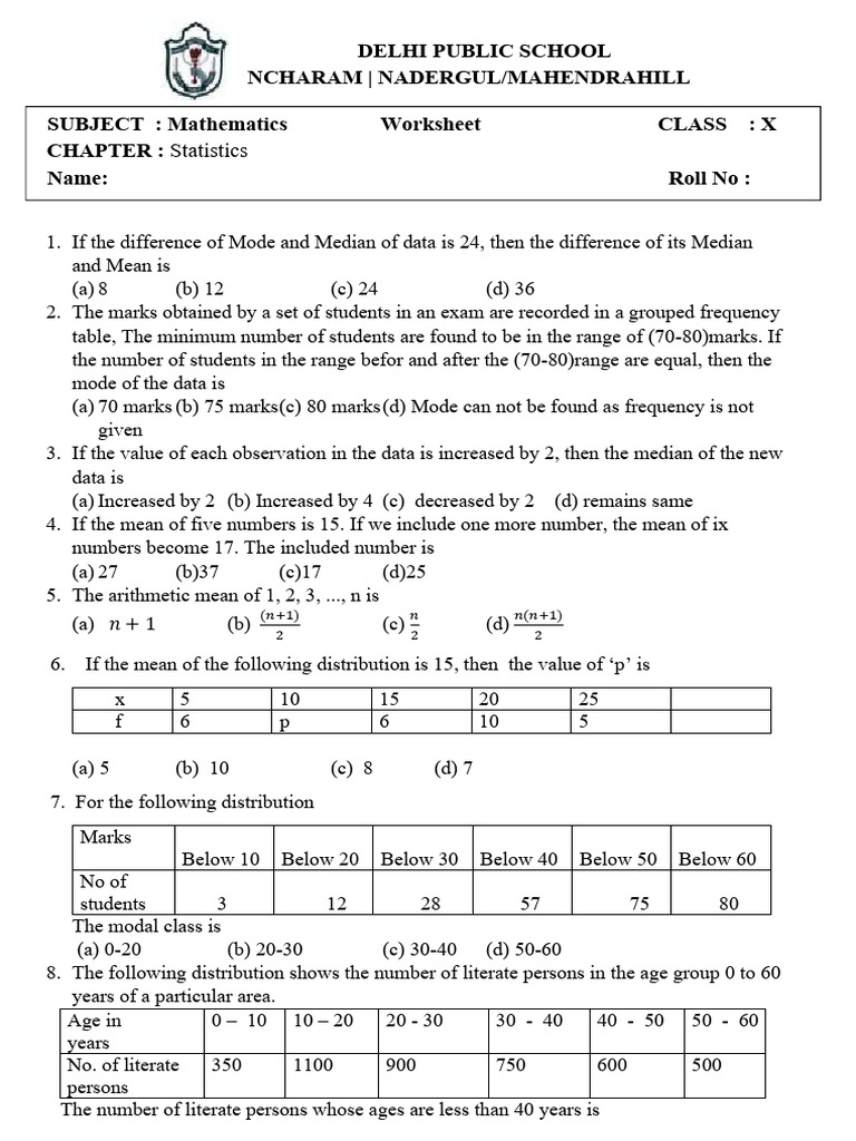 Statistics | PDF | Mean | Arithmetic Mean