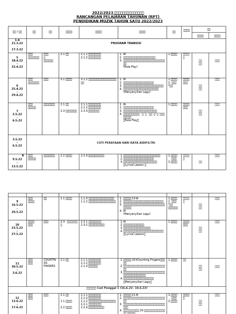 一年级音乐RPTdocx | PDF, image size:768x1024
