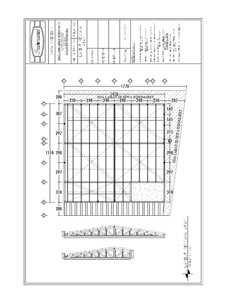 Layout Rencana Atap | PDF