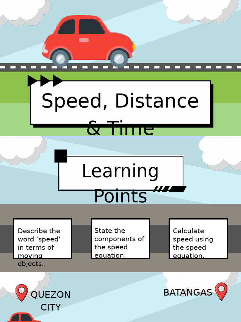 Speed Distance and Time | PDF | Speed