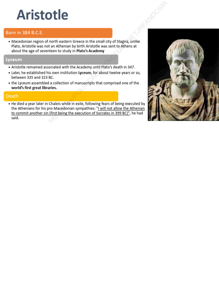 Aristotle: Father of Political Science | PDF | Plato | Justice