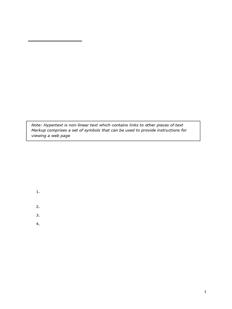 Introduction to HTML Basics | PDF | Hyperlink | Html Element