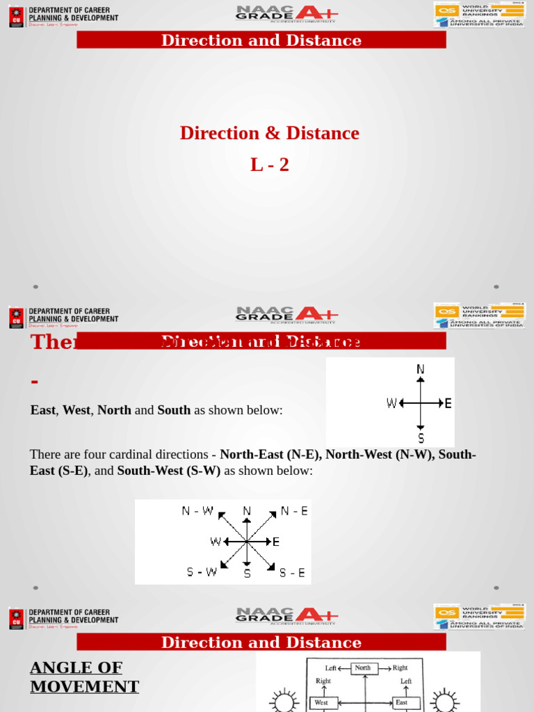 Understanding Direction and Distance Concepts | PDF