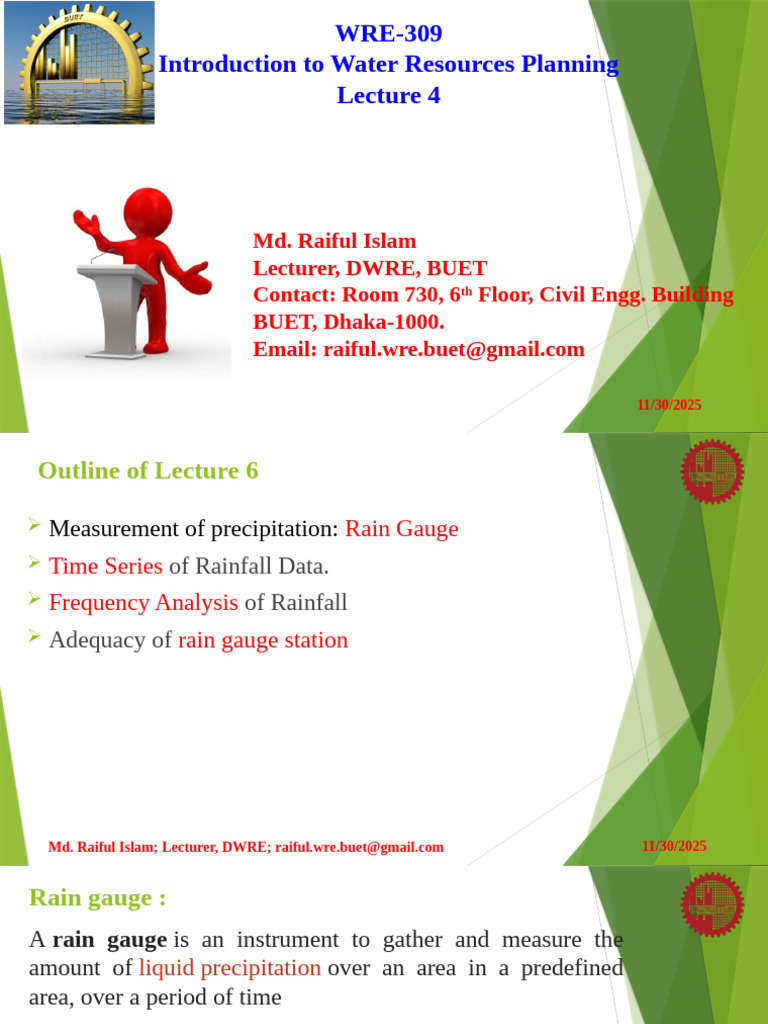 Rainfall Measurement and Analysis Techniques | PDF | Rain