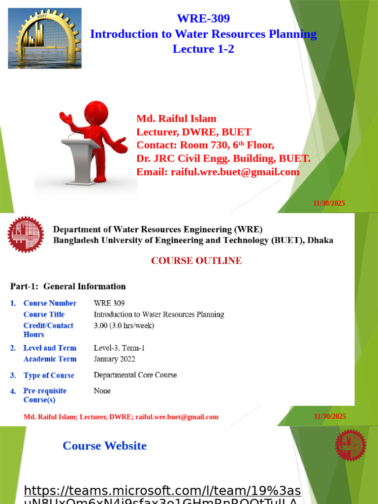 Water Resources Planning Overview | PDF | Hydrology | Water