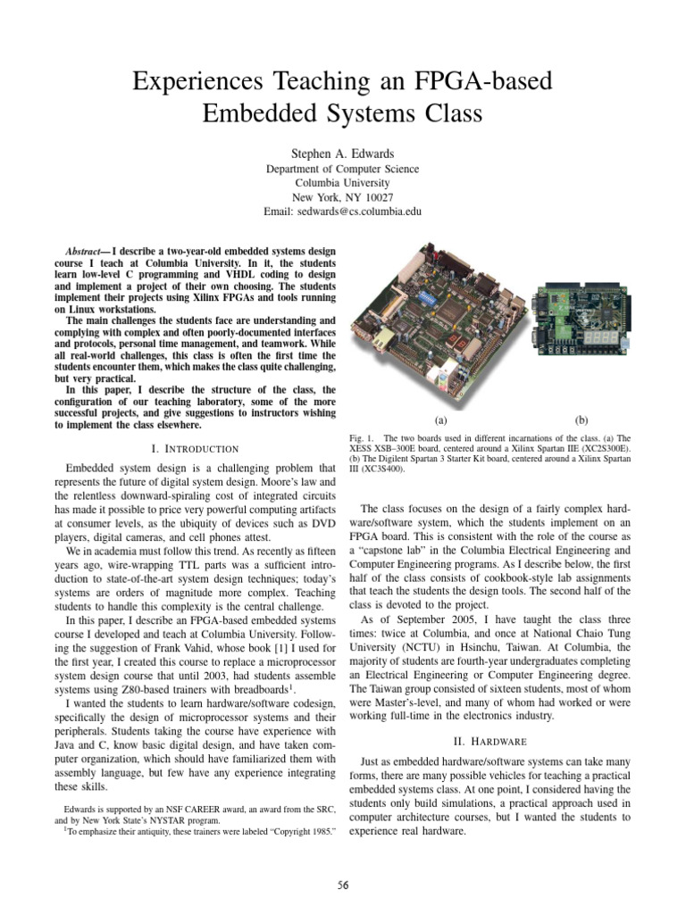 10-Wese2005 (Edwards) | PDF | Field Programmable Gate Array | Video