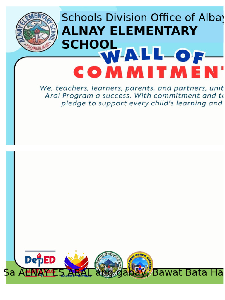 Aral Program Commitment Wall | PDF