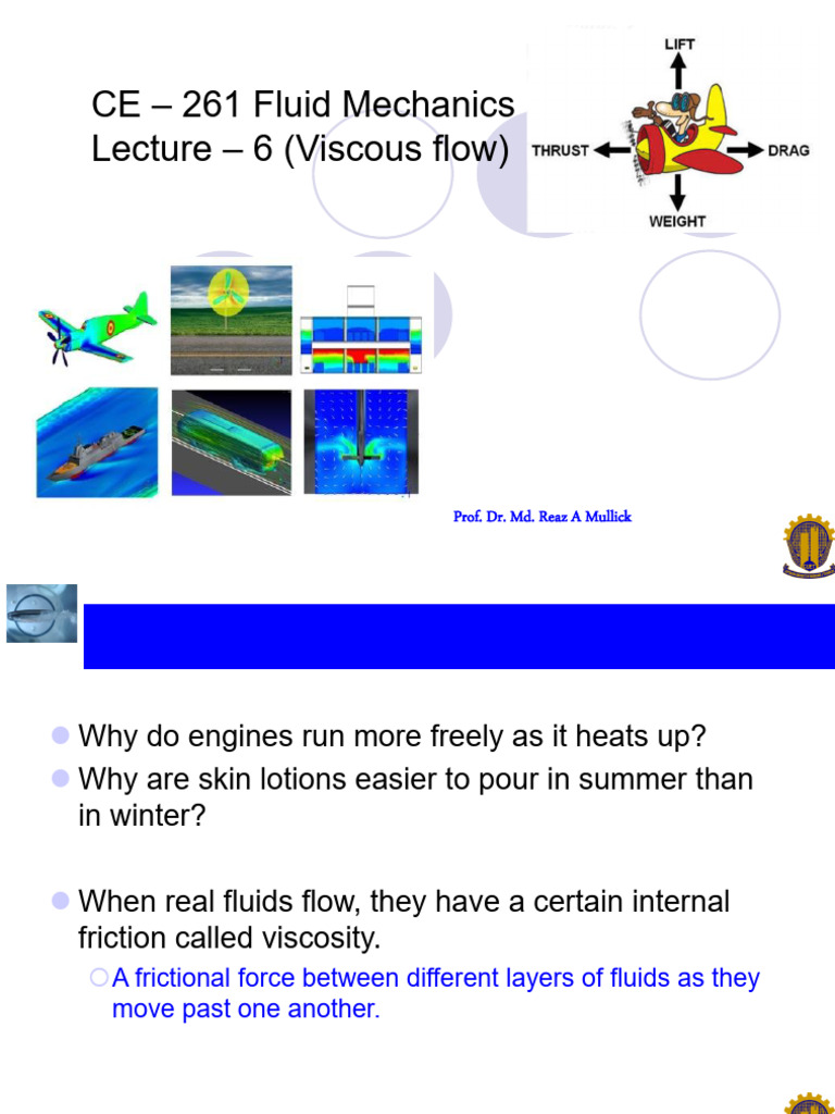 Viscous Flow and Fluid Mechanics Insights | PDF
