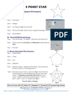 Create a 5 Point Star Shape in Mastercam