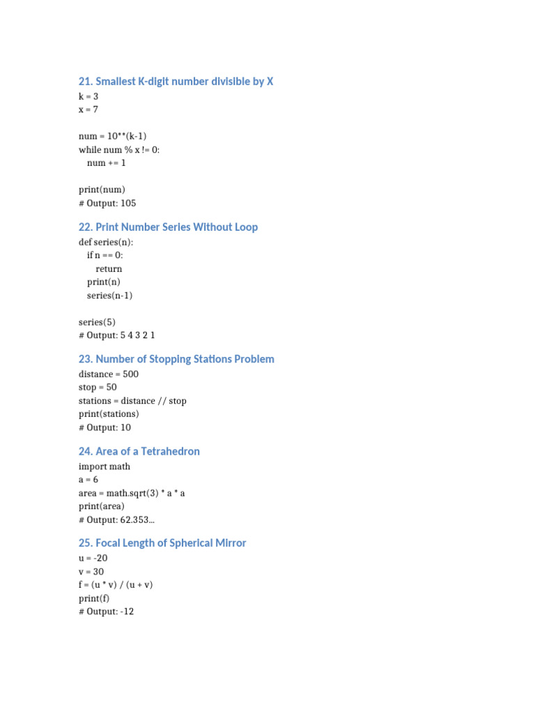 Python Coding Challenges Solutions | PDF
