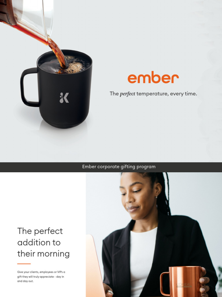 Ember Smart Mugs: Perfect Temperature Gifts | PDF | Mug