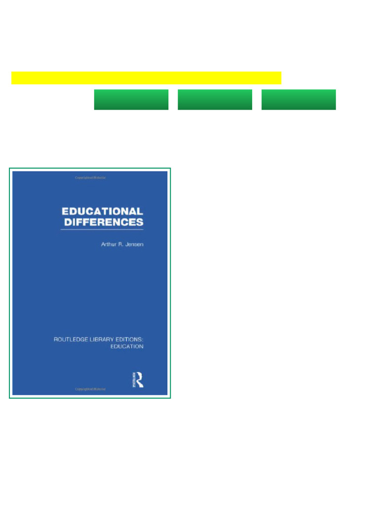 Educational Differences Arthur Jensen: Mirror Link | PDF | Knowledge ...