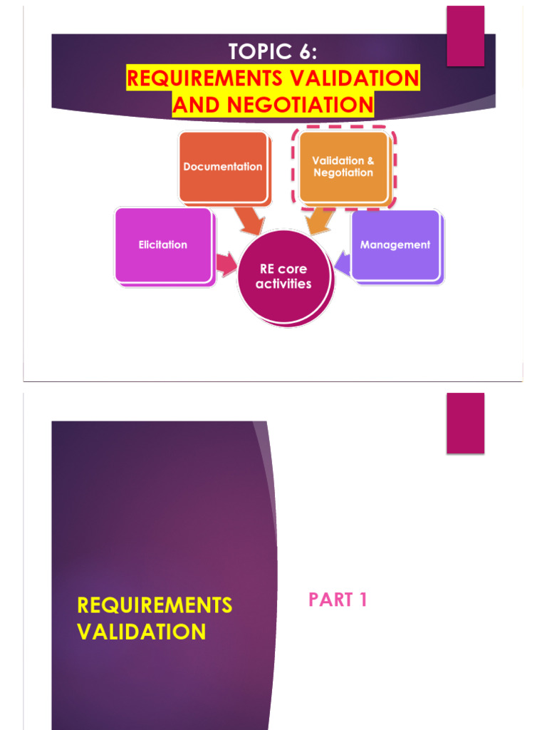 07 Requirements Validation Recording Ver 1 | PDF