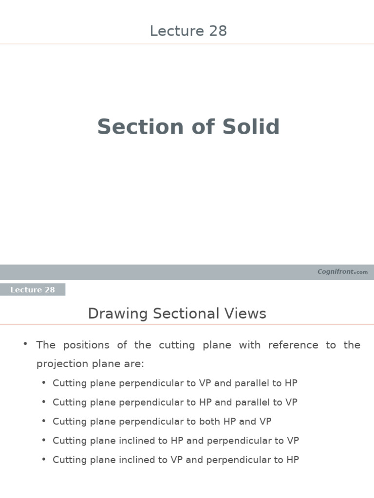 23 Section of Solids | PDF | Geometry | Geometric Shapes