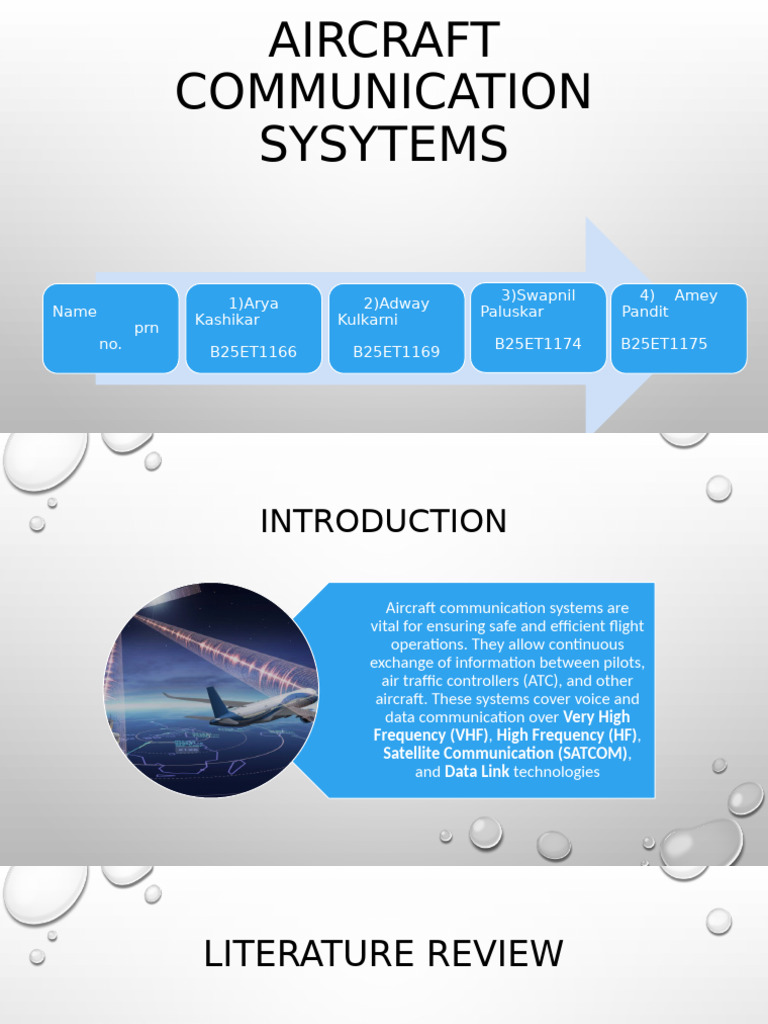 AIRCRAFT COMMUNICATION SYSYTEMS Finalppt | PDF | High Frequency ...