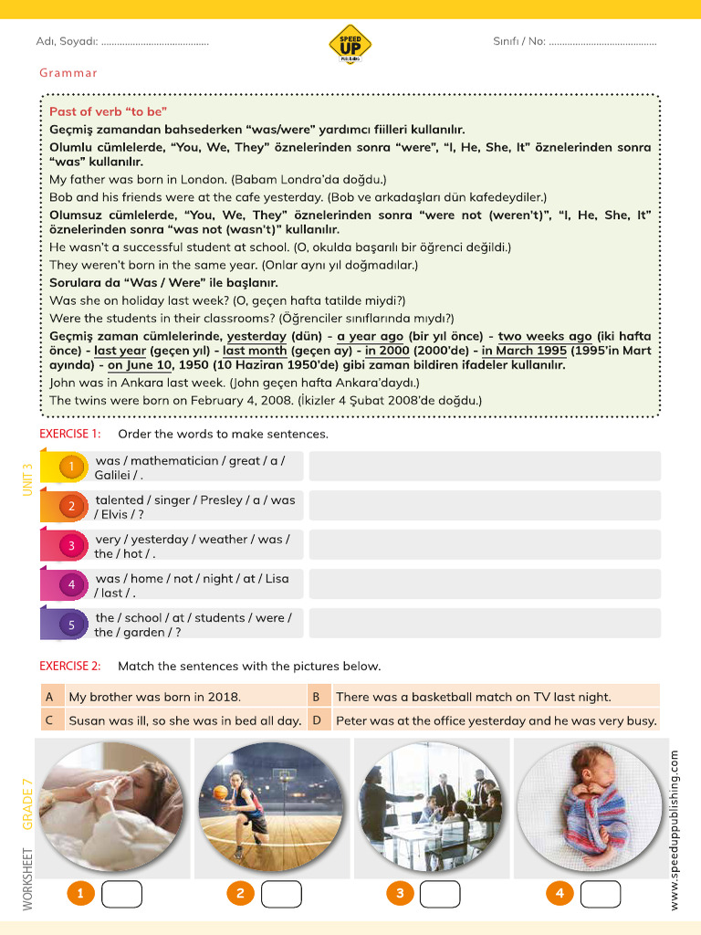 Grammar Worksheet: Past Tense Exercises | PDF