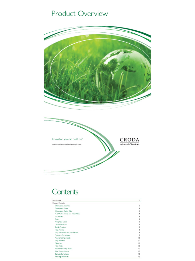 Croda Product Overview | PDF