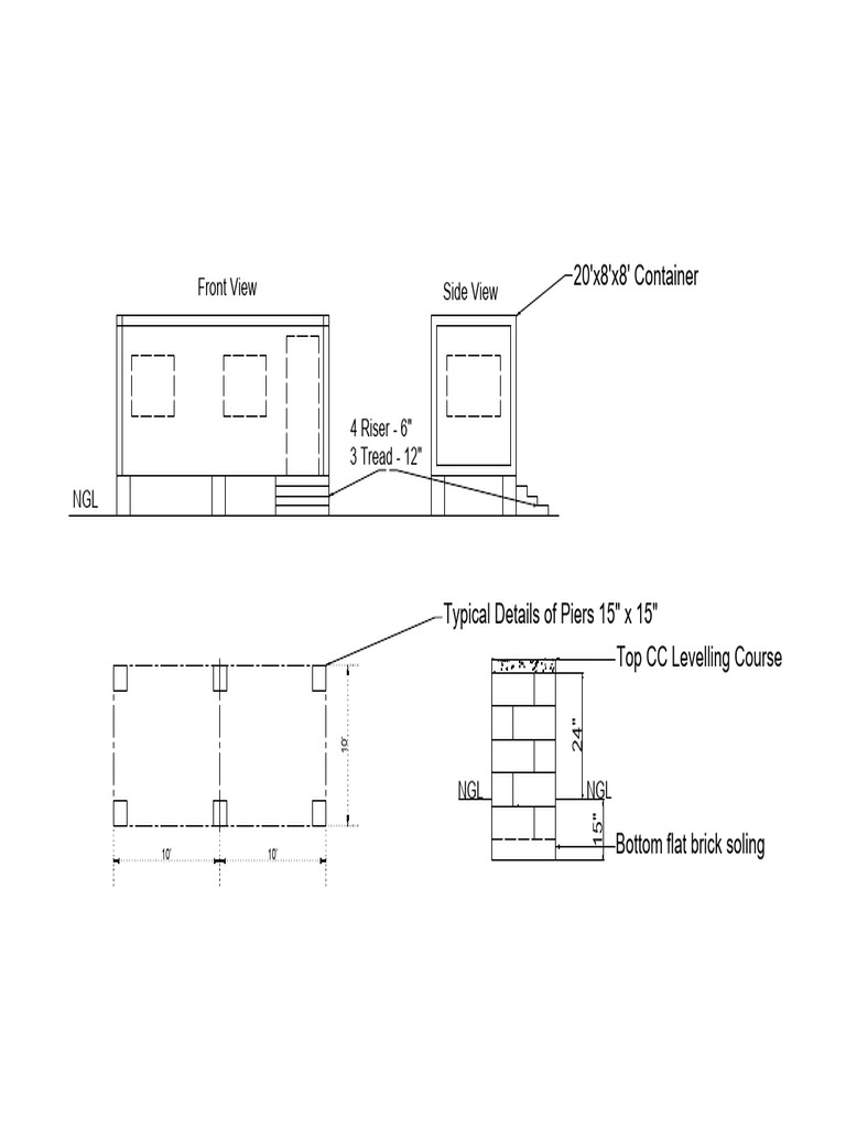 Container and Pier Detail Specifications | PDF