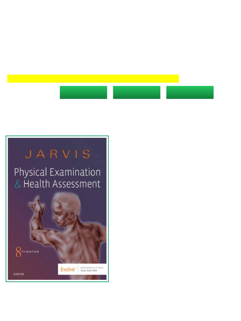 (Ebook) Physical Examination and Health Assessment (8th Edition) by Carolyn Jarvis ISBN ...