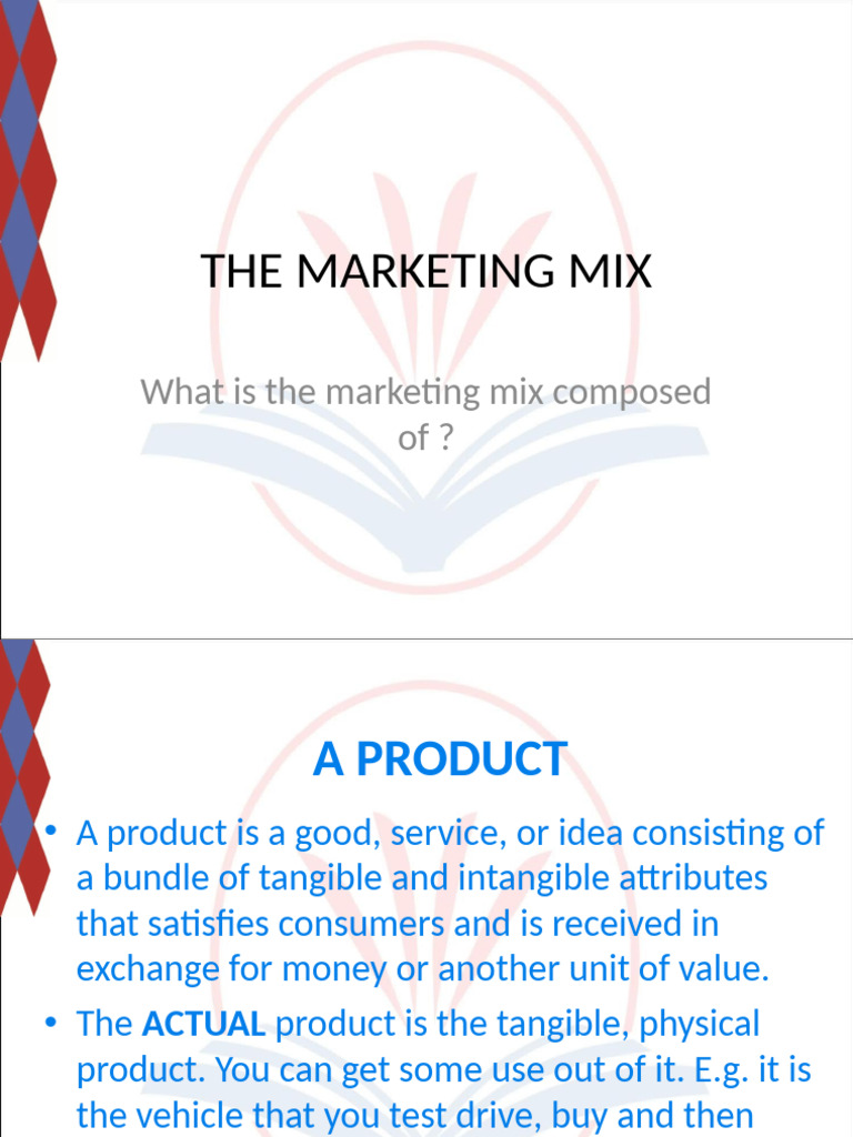 Understanding the Marketing Mix Essentials | PDF | Marketing | Final Good