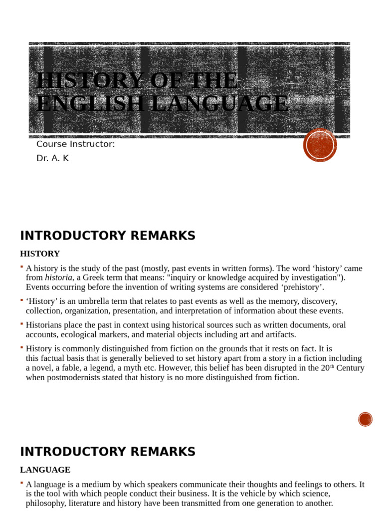 Evolution of the English Language | PDF | Word | English Language