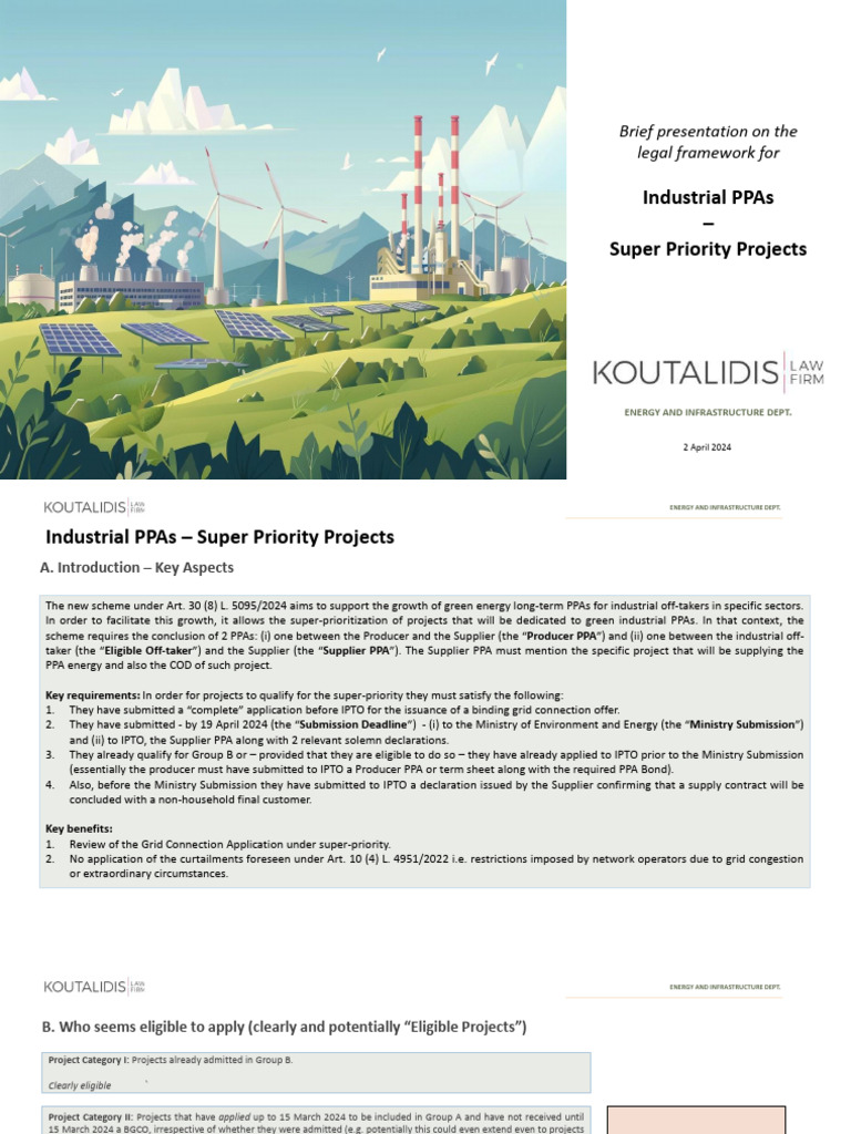 Industrial PPAs Legal Framework Overview | PDF | Justice | Crime & Violence