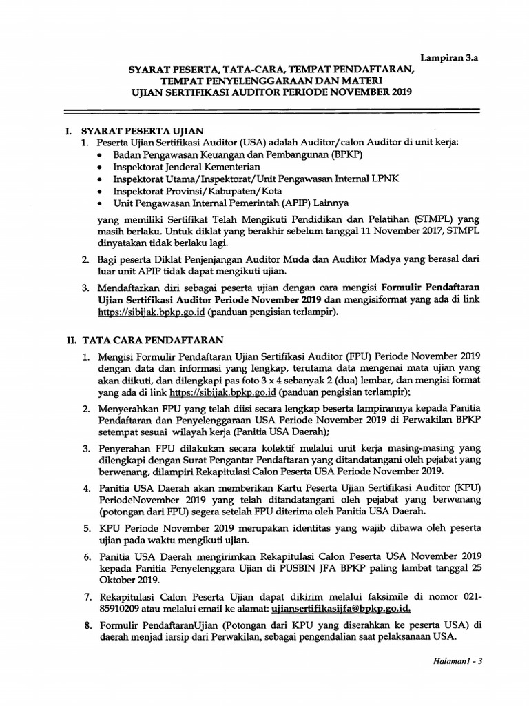 Lamp 3a - S-1696a-Syarat Peserta Dan Tata Cara Pendaftaran | PDF
