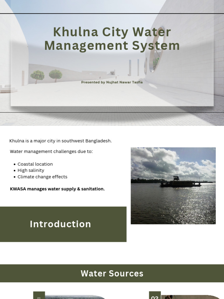 Khulna Water Management Challenges | PDF | Water | Groundwater