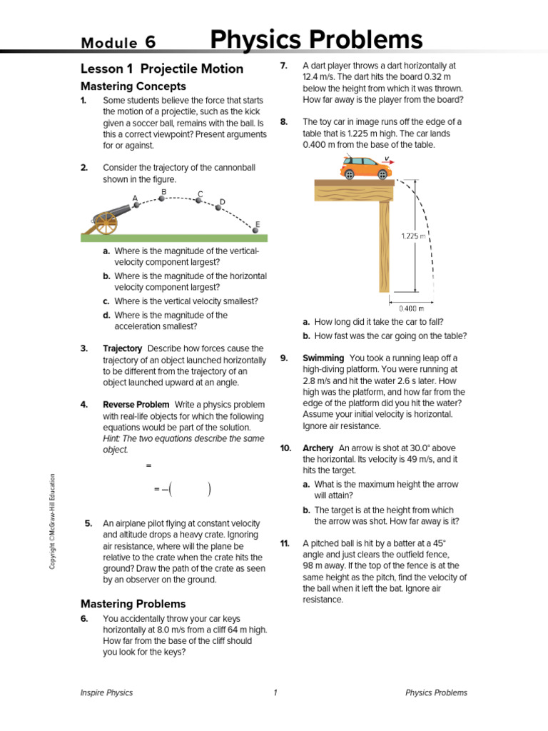 Physics Problems on Motion and Forces | PDF | Acceleration | Force