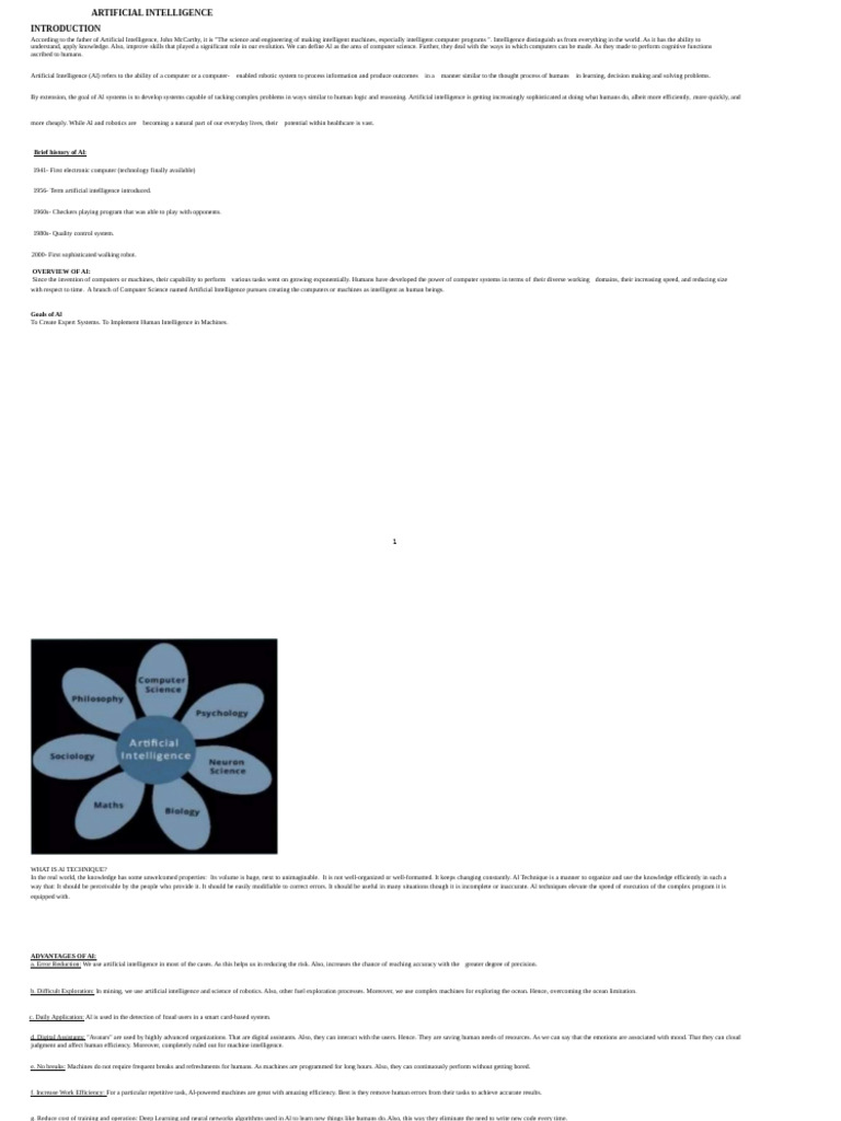 Artificial Intelligence Final | PDF