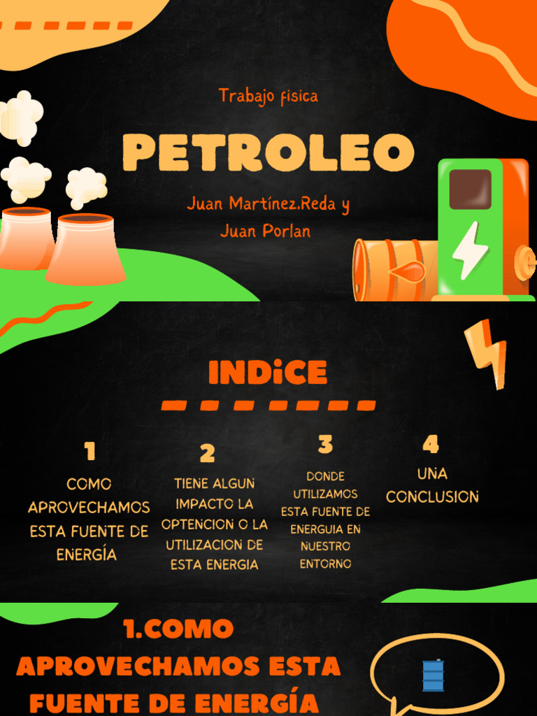 Crude Oil Lesson Presentation in An Orange and Green Bold Style | PDF ...