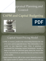 CAPM and Capital Budgeting: by Harish N