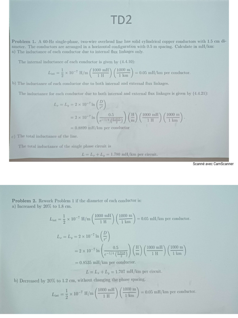 TD2 Réseau Électrique 2 | PDF