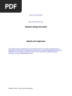 Database Design Document Template | PDF | Database Design | Application ...