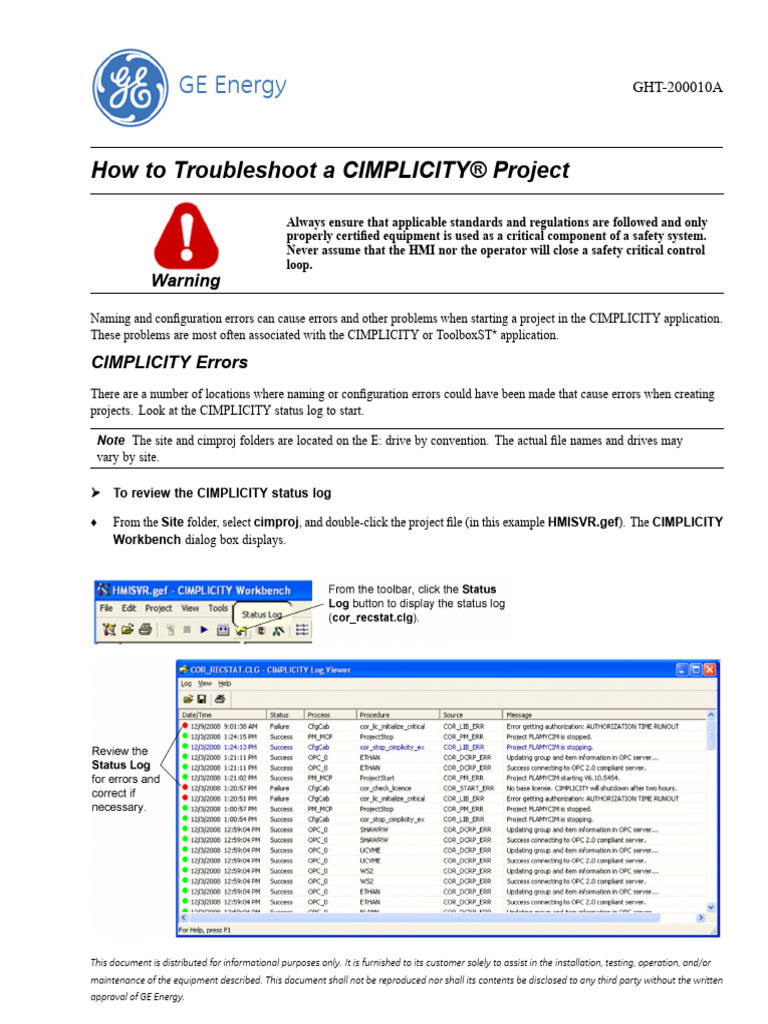 Troubleshooting CIMPLICITY Project Errors | PDF | Computer File | Computing