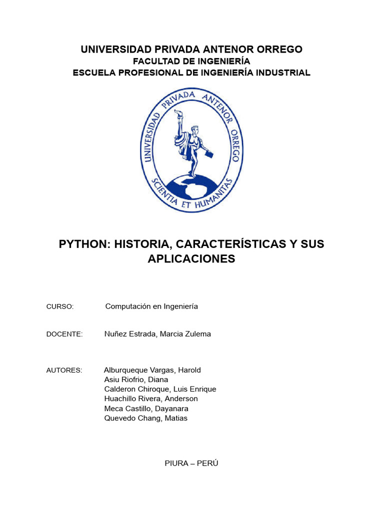 Historia y Aplicaciones de Python | PDF | Python (lenguaje de ...