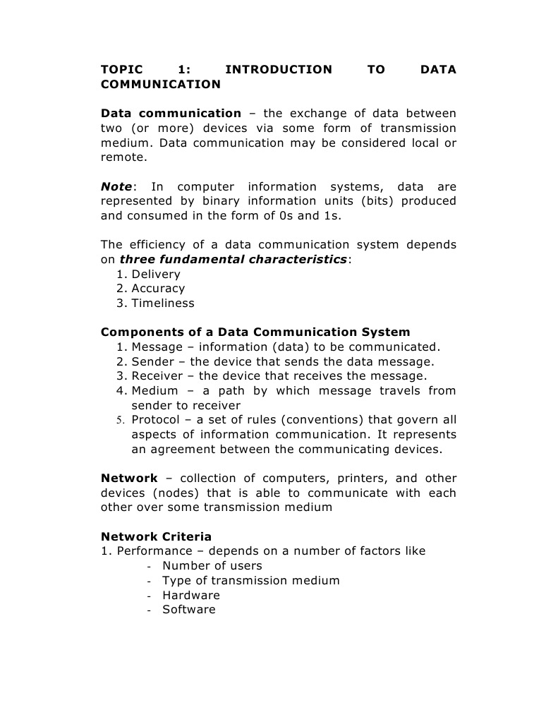 Introduction to Data Communication Basics | PDF | Itu T | Telecommunication