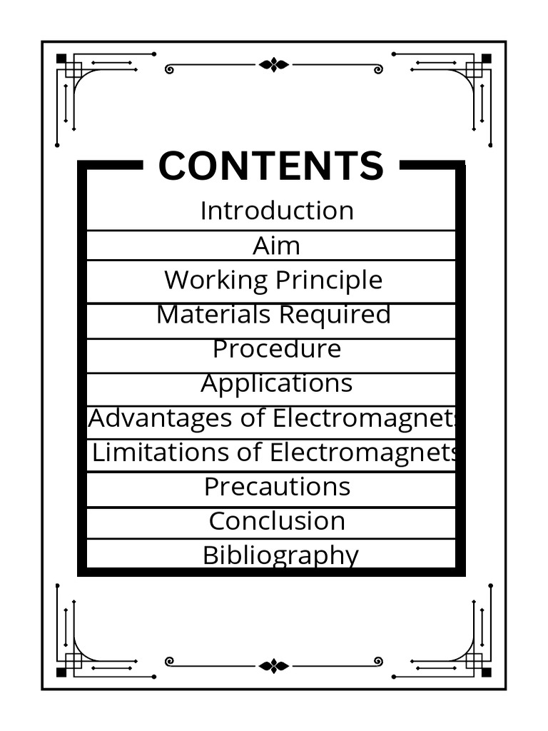 INTRODUCTION An Electromagnet Is A Temporary Magnet Created When An ...