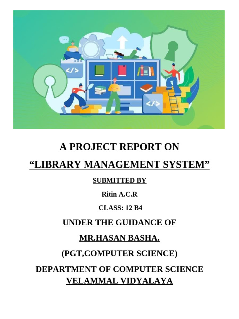 A Project Report On "Library Management System" | PDF | Computer ...
