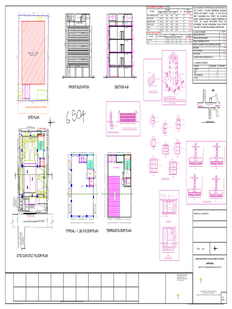 Chennai Commercial Building Plan | PDF | Building Engineering ...