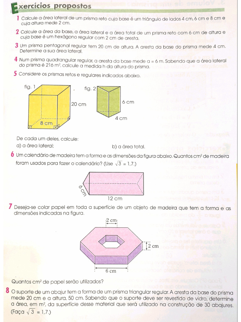 Prisma - Exercícios | PDF
