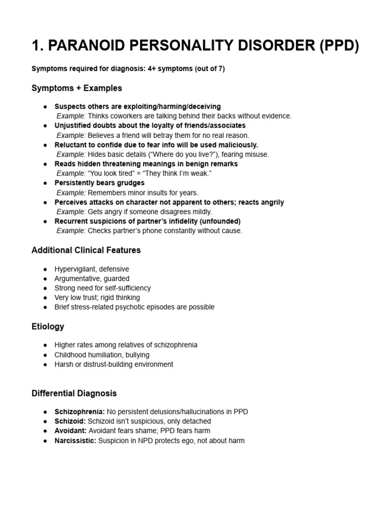 Overview of Personality Disorders | PDF | Borderline Personality ...