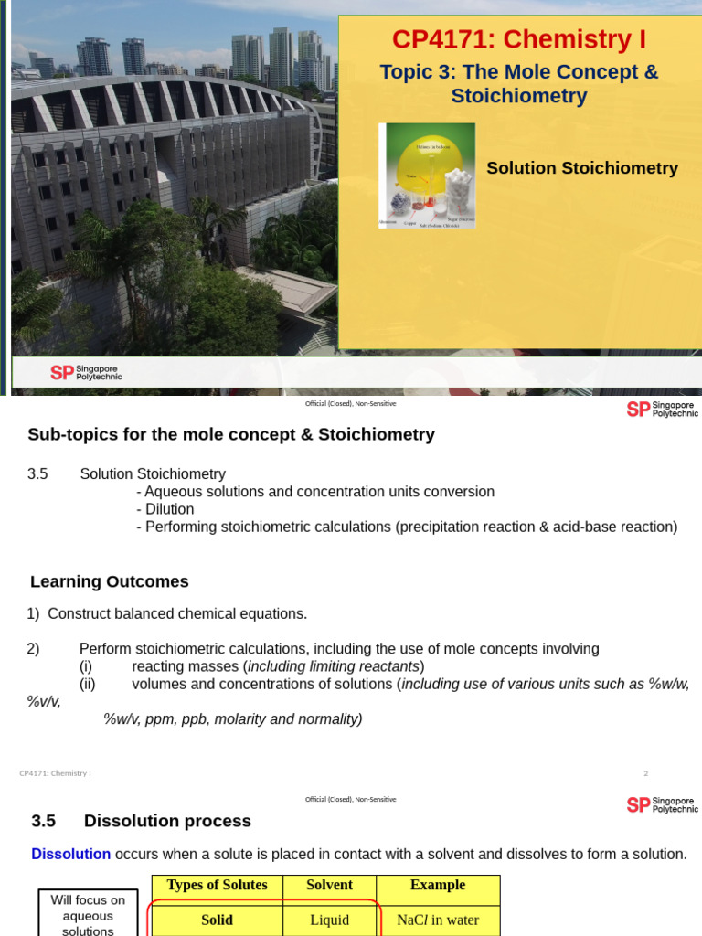 Mole Concept and Stoichiometry Guide | PDF | Mass Concentration ...