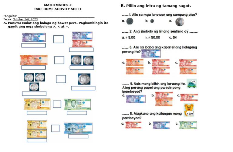 Math Worksheets2 | PDF