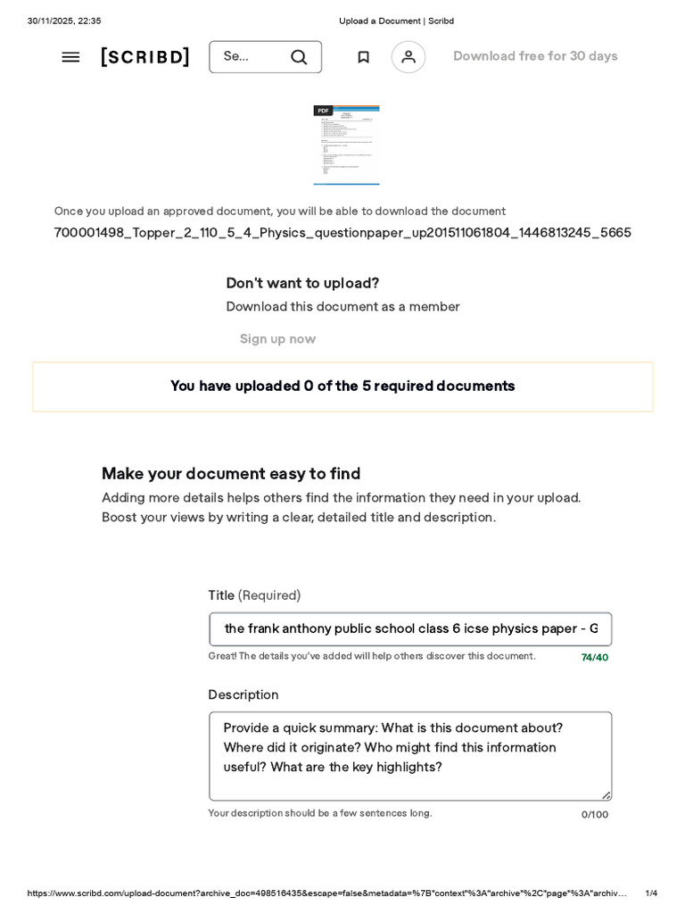 Upload A Document - Scribd | PDF | Scribd
