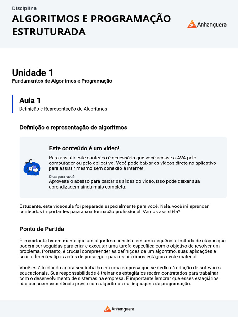 Fundamentos de Algoritmos e Programação | PDF | Linguagem de ...
