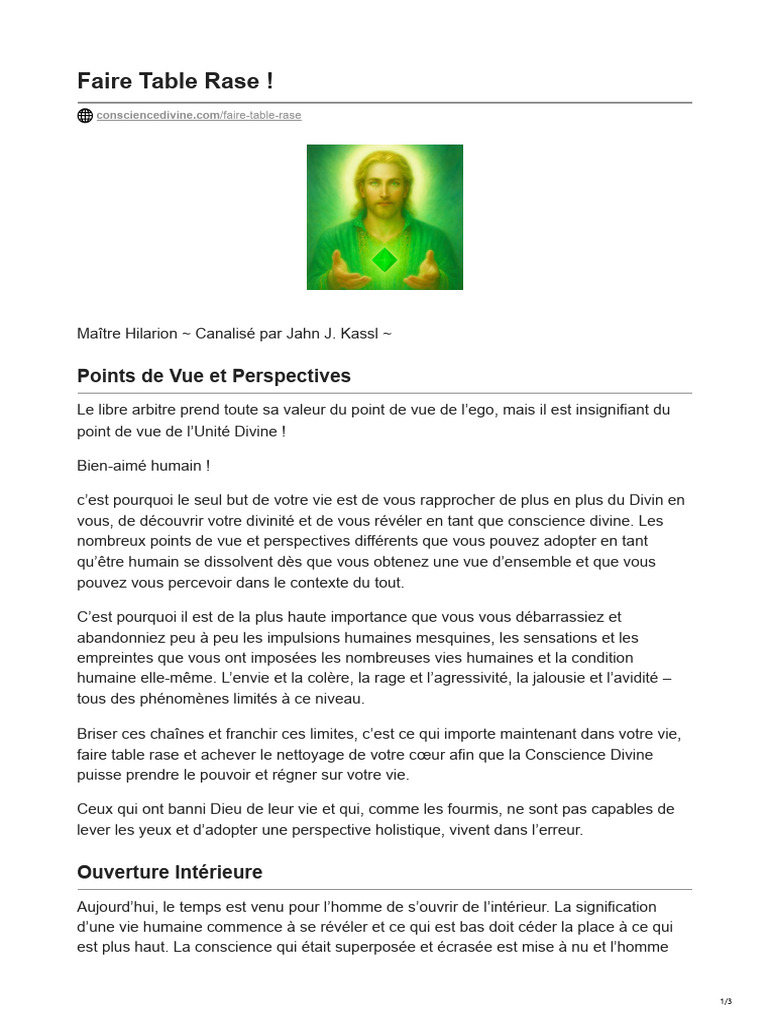 Éveiller la Conscience Divine en Soi | PDF | Dieu