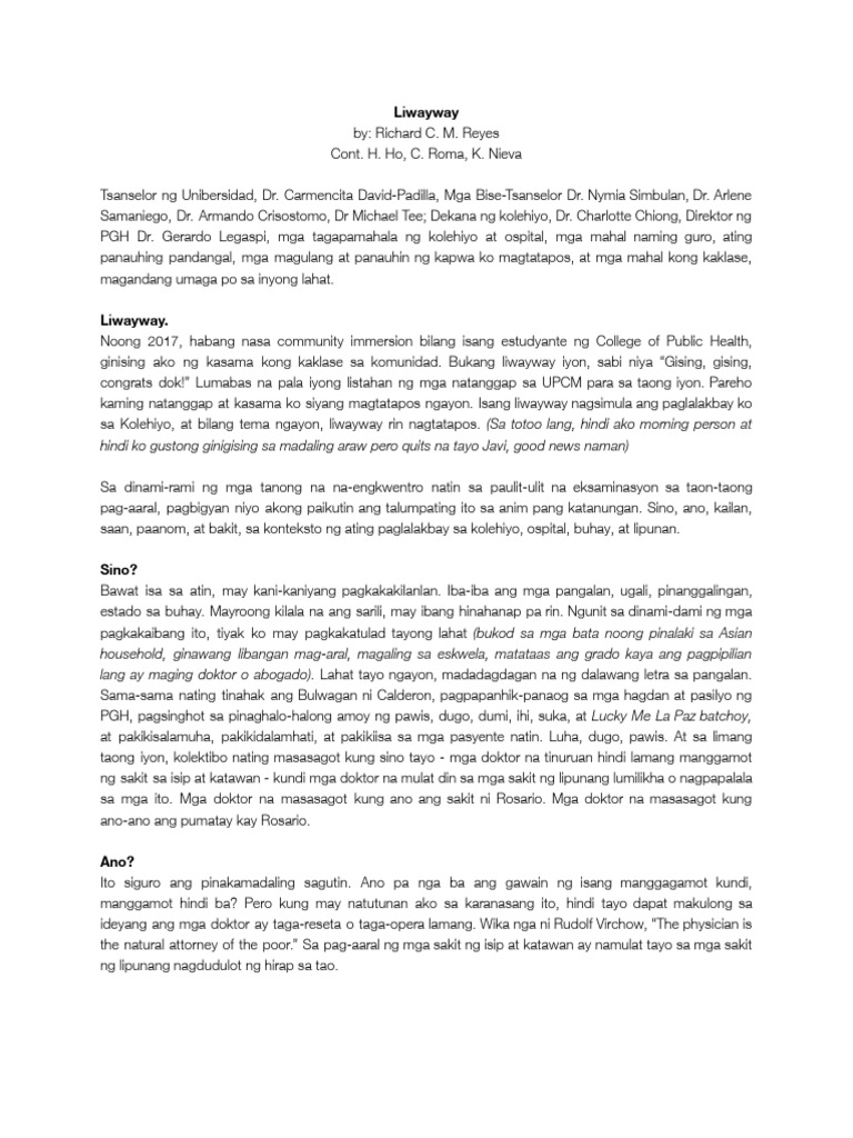 Liwayway | PDF