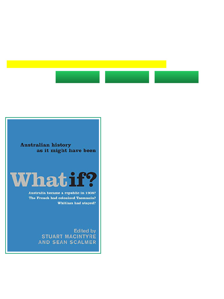 What If Australian History as It Might Have Been 1st Edition Stuart ...