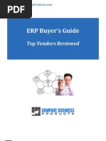 ERP Buyer's Guide: Top Vendors Reviewed